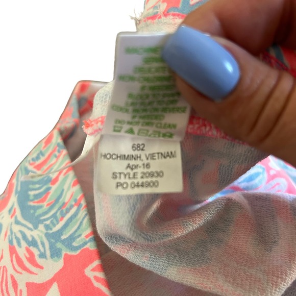 Lilly Pulitzer Summer Siren Pink Floral Estrada Mini Shift Dress | Size Small - Picture 10 of 10